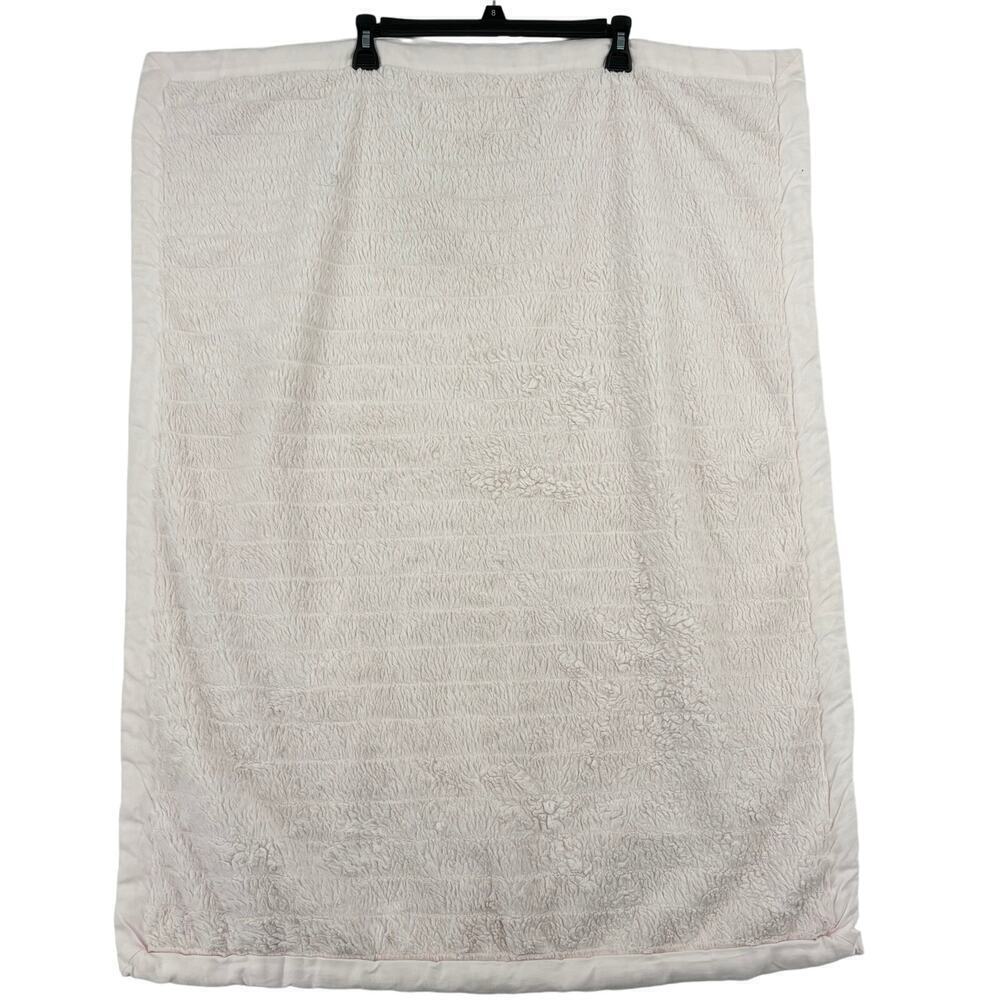 Monique Lhuillier Pottery Barn Kids Channel Faux‎ Fur Baby Blanket Blush Pink